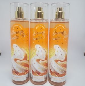 NEW Bath and Body Works Orange Vanilla Twist Mist set of 3 8 fl oz each
